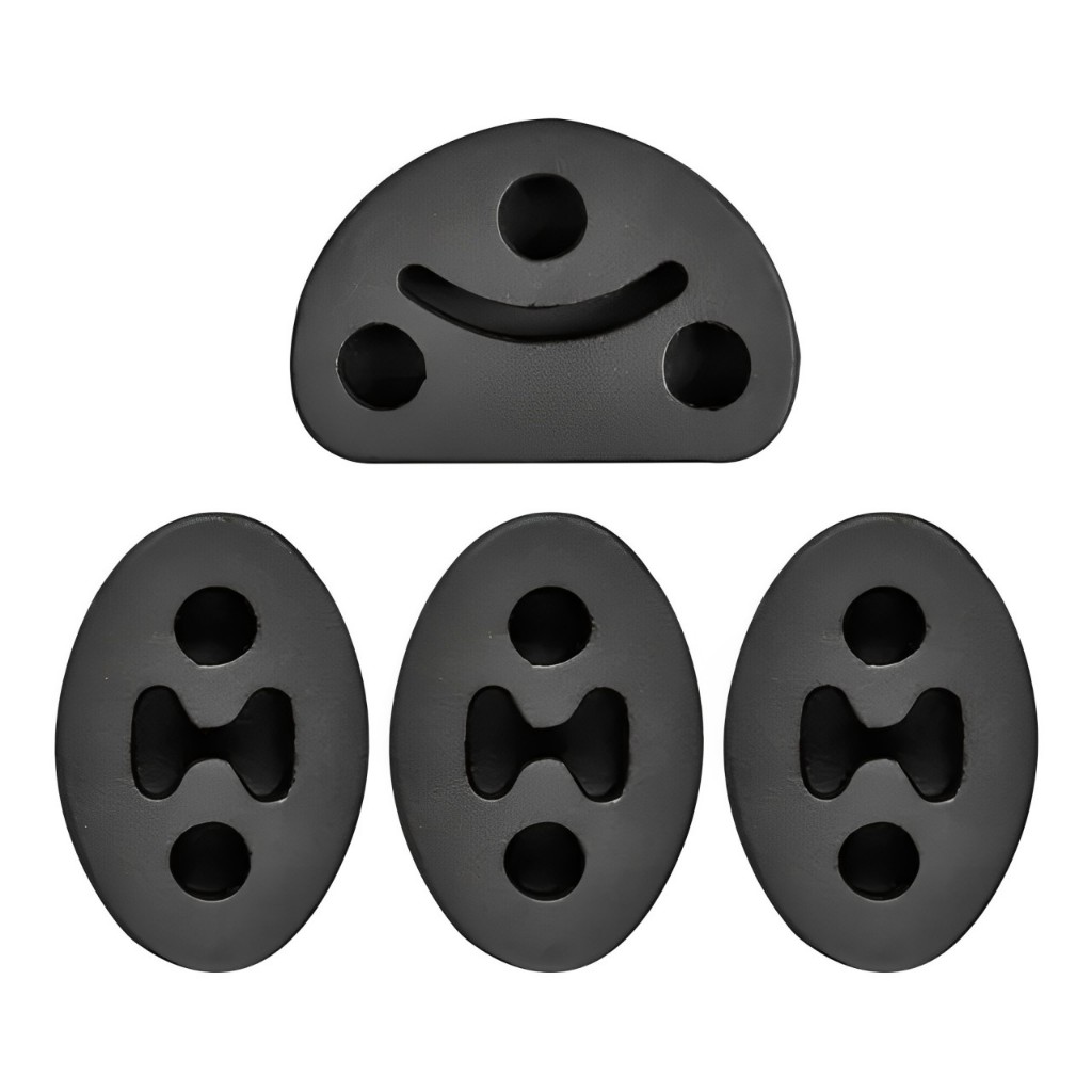 Borracha Coxim Escapamento Fiat Palio Kit 4 Peças