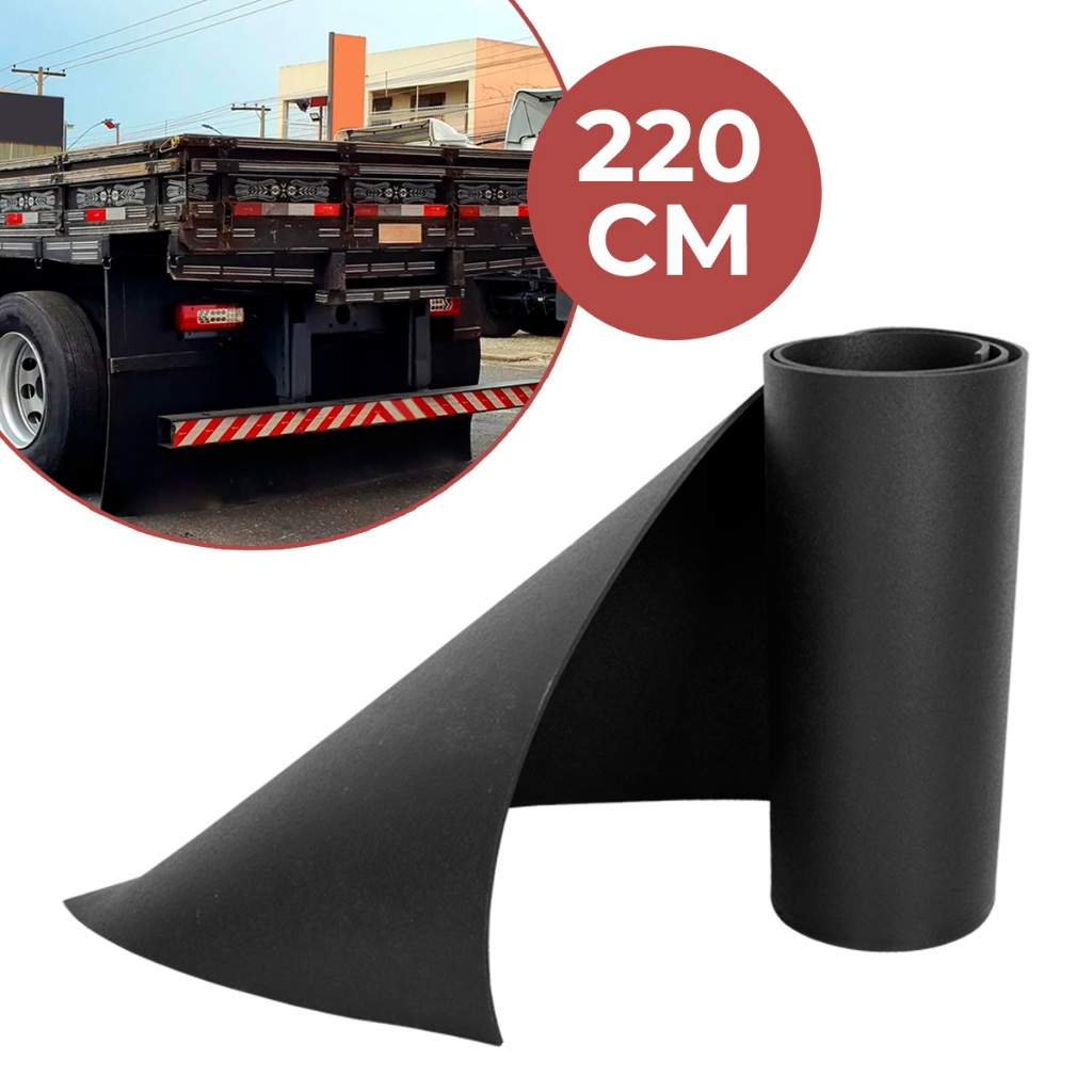 Lameiro Caminhão 220x50cm Aparabarro Saião Badana Lameirão Borracha Alta Durabilidade Para Barro - Spare Parts and Accessories for Vehicles