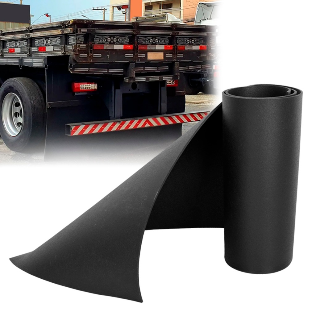 Badana Caminhão 2,60m x 90cm Lameiro Saião Lameirão Grande Carreta Traseira Proteção 100% Borracha em Oferta na Shopee