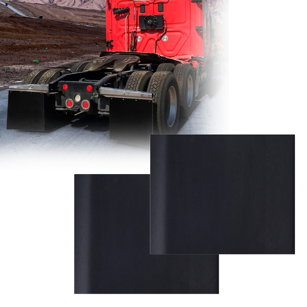 Par Kit 2 Aparabarro 50x60cm Para Carreta Caminhão Lameiro Liso Lameirão Saião Badana 100% Borracha - Spare Parts and Accessories for Vehicles