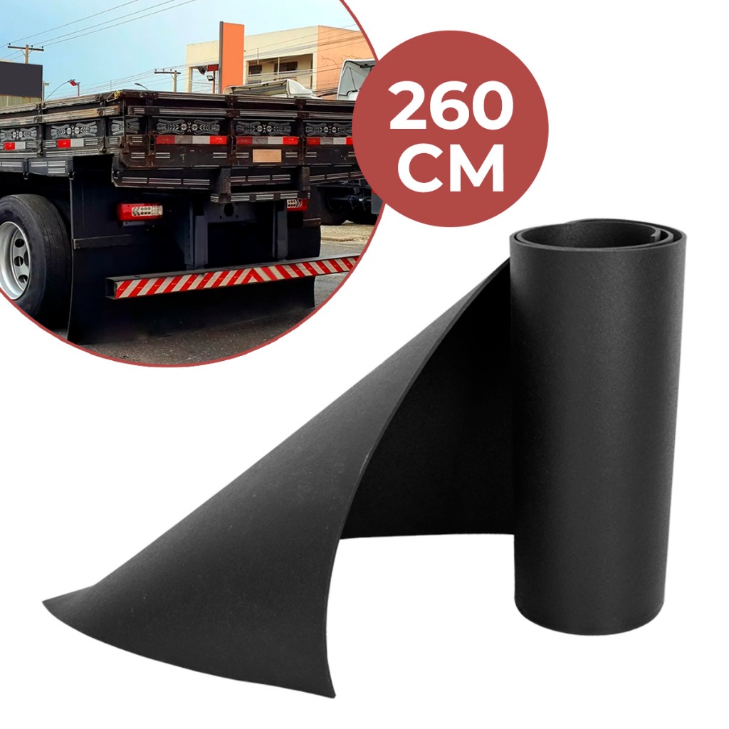 Para Barro Lameiro Caminhão 2,60m x 80cm Saião Badana Lameirão Borracha Premium Proteção Aparabarro em Oferta na Shopee