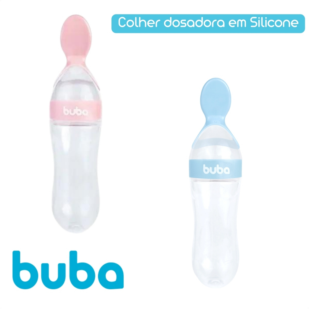 Colher Dosadora Alimentação Papinha Bebê Menino Menina 90ml Buba - Home & Living