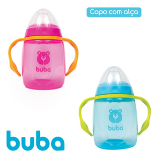 Copo Infantil Com Tampa e Alça Removível para Bebê Treinamento Buba em Oferta na Shopee
