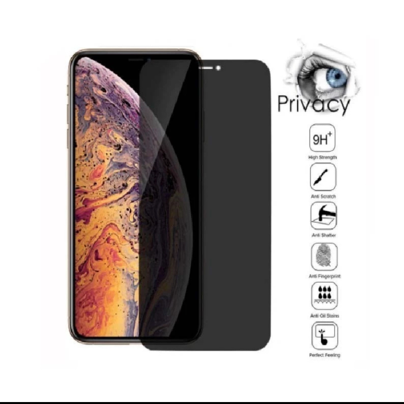 Película de vidro 3D Privativa Anti Spy para iPhone 13/ 13 Pro/ 14