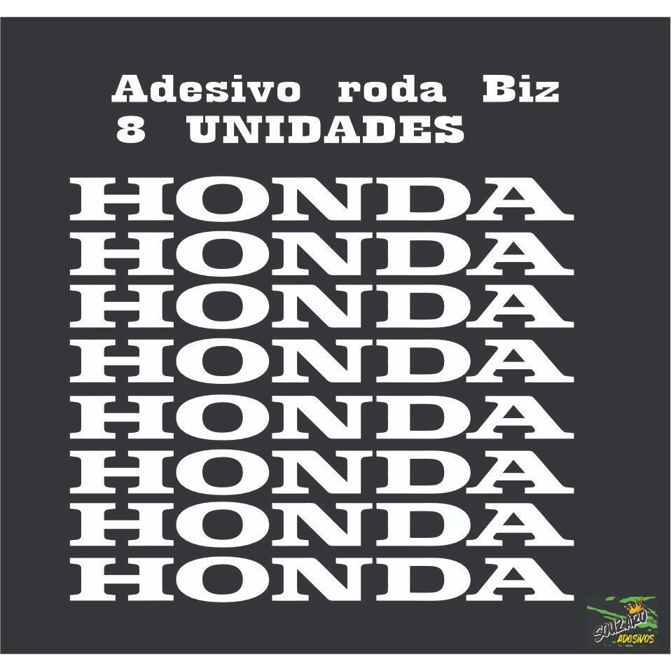 ADESIVO  DE RODAS PARA BIZ Honda moto bis personalizado recortado adesivo