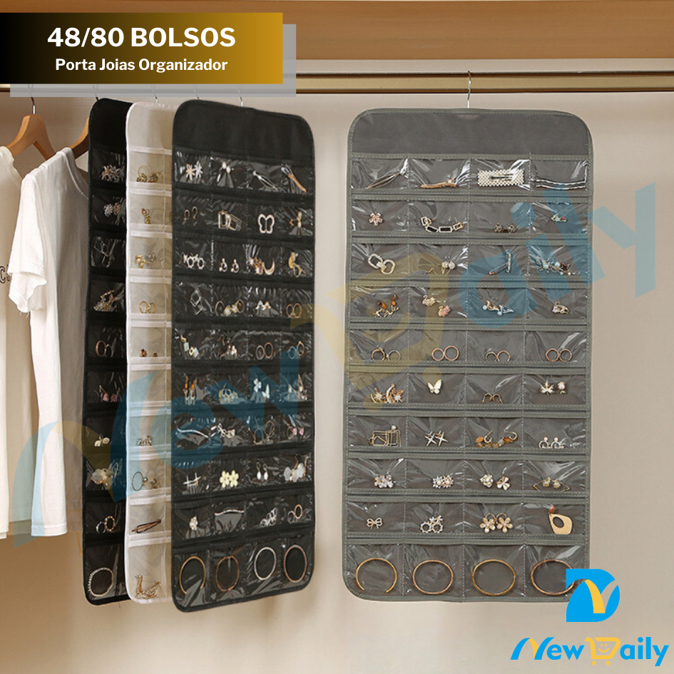 48/80 Bolso Porta Joias Organizador De Bijuterias Grande Joias Tela Saco De Armazenamento OG-14/-15-ND