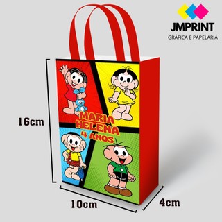 Sacolinhas Personalizadas - Turma da Mônica em Oferta na Shopee