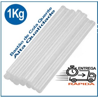Bastão De Cola Quente 1kg  Fino ou Grosso  Bastão Semi Transparente 1KG Artesanato em Oferta na Shopee