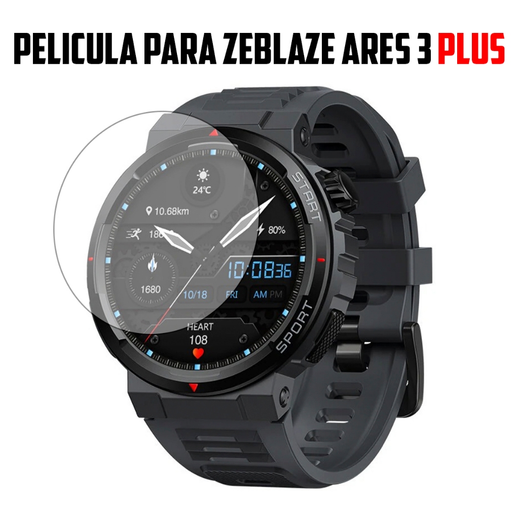 Película para Smartwatch Zeblaze Ares 3 Plus de vidro temperado Proteção de Tela