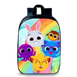 Mochila pequena pré escola infantil creches bolofofos desenho colorido personagens novidade em Oferta na Shopee