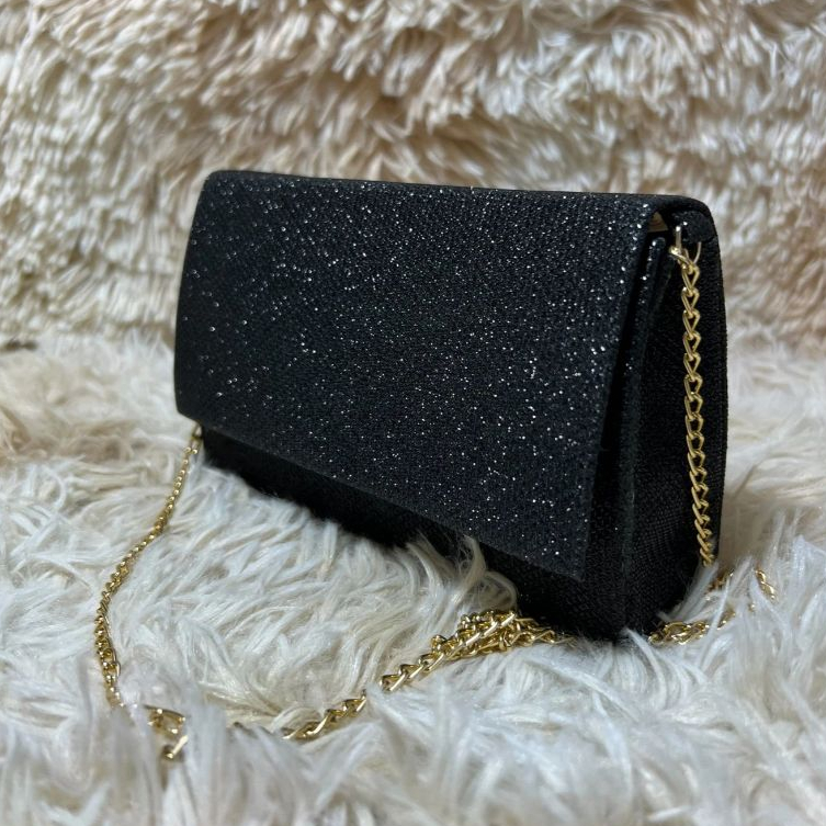 Bolsinha baladinha porta celular glitter com corrente em Oferta na Shopee
