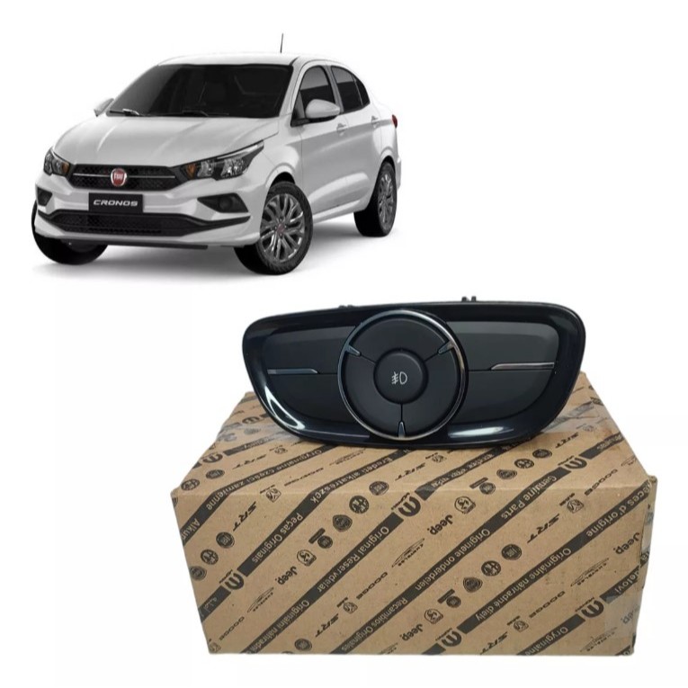 Botão Interruptor Comando Farol de Milha Fiat Cronos 2018 2019 2020 2021 2022 2023 2024 Original