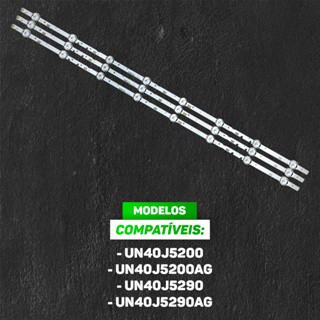 Kit 3 Barra De Led Compatível Un40j5200 Un40j5200ag Novo em Oferta na Shopee