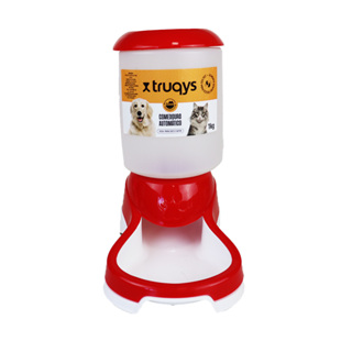 Comedouro Automático Truqys Pets Vermelho com Galão - 1Kg em Oferta na Shopee