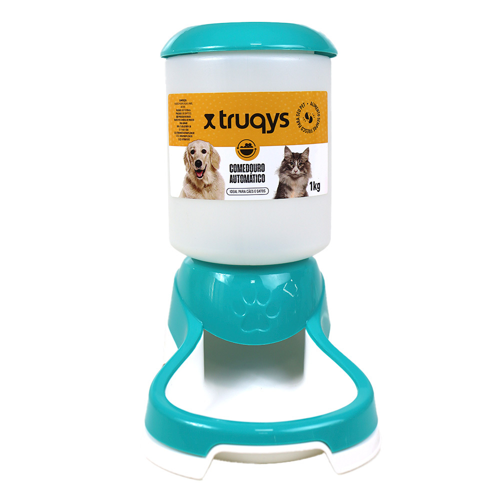 Comedouro Automático Truqys Pets Tiffany com Galão - 1Kg em Oferta na Shopee