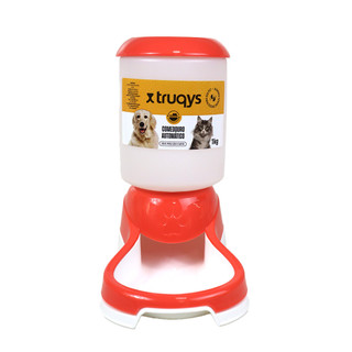 Comedouro Automático Truqys Pets Coral com Galão - 1Kg em Oferta na Shopee