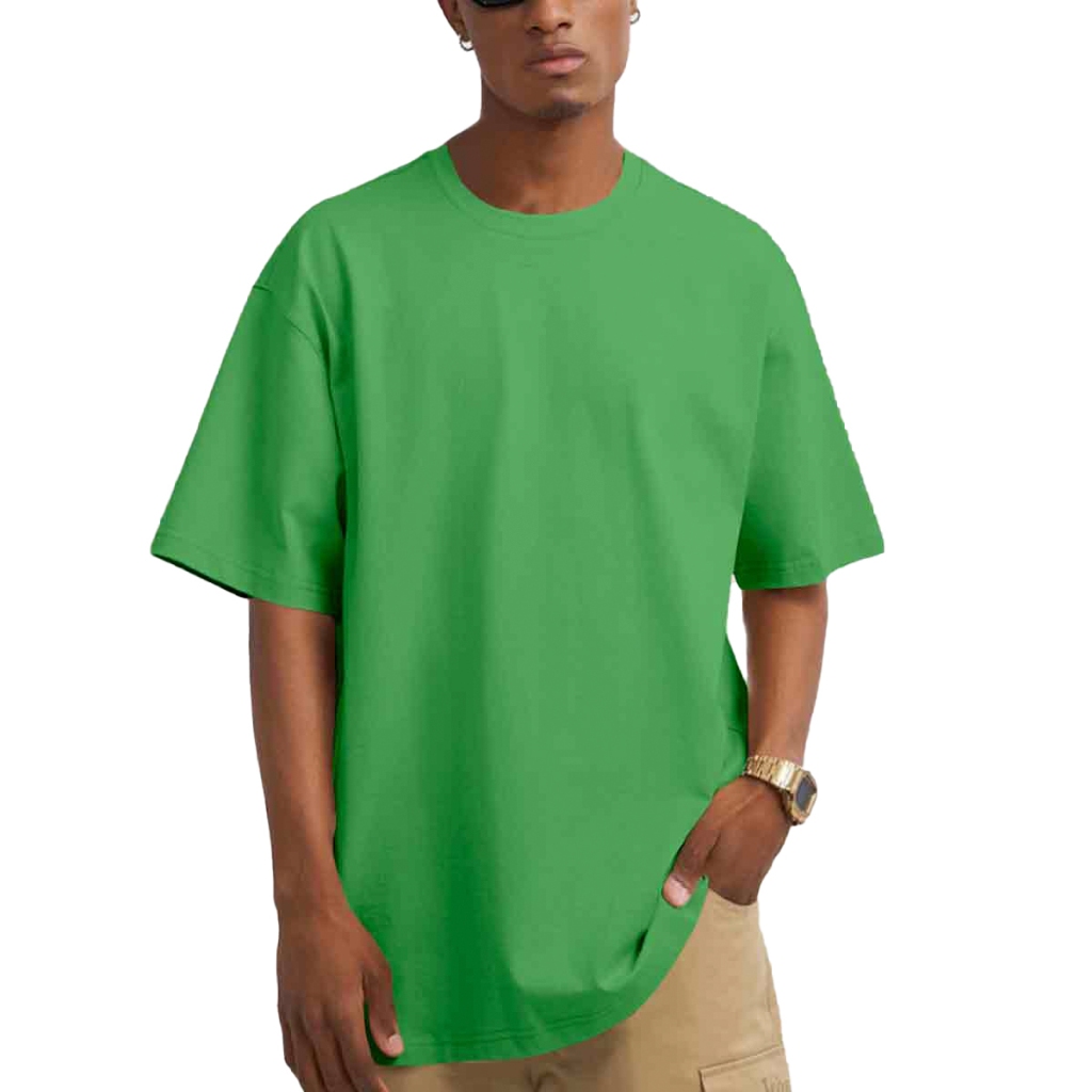 Camiseta Oversized Masculina Larga Estilosa Swag Blusa Básica Simples Sem Estampa Camisa Simples Un