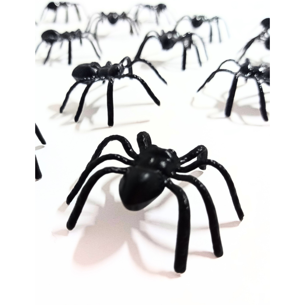 50 Mini Aranha De Briquedo De Plástico Faz De Conta Para Festa Decoração