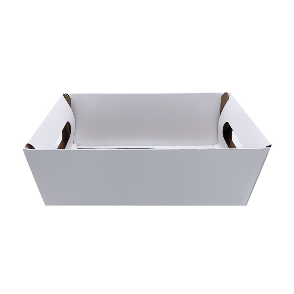 5 Kit Cestas de Papel Cartão Grande Cesta de Papel Kraft e Branco (Escolha sua cor) em Oferta na Shopee