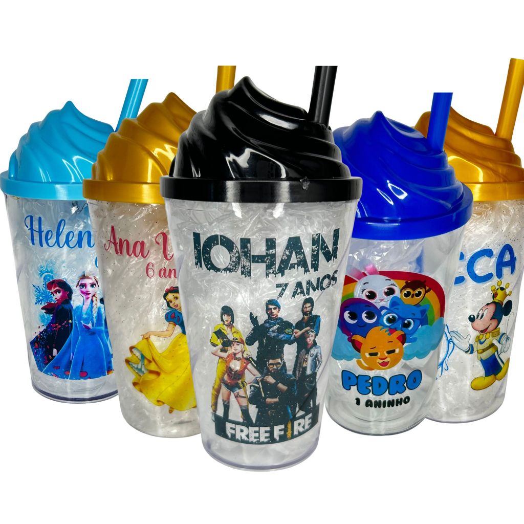 25Copos Personalizados 300ml Twister QUALQUER TEMA Festas