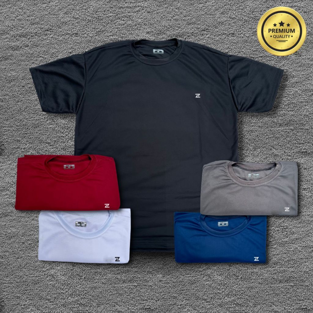 Camiseta Dry Fit Masculina Logo Z Lisa -Casual Treino Academia Esportes Exercícios/Plus Size em Oferta na Shopee