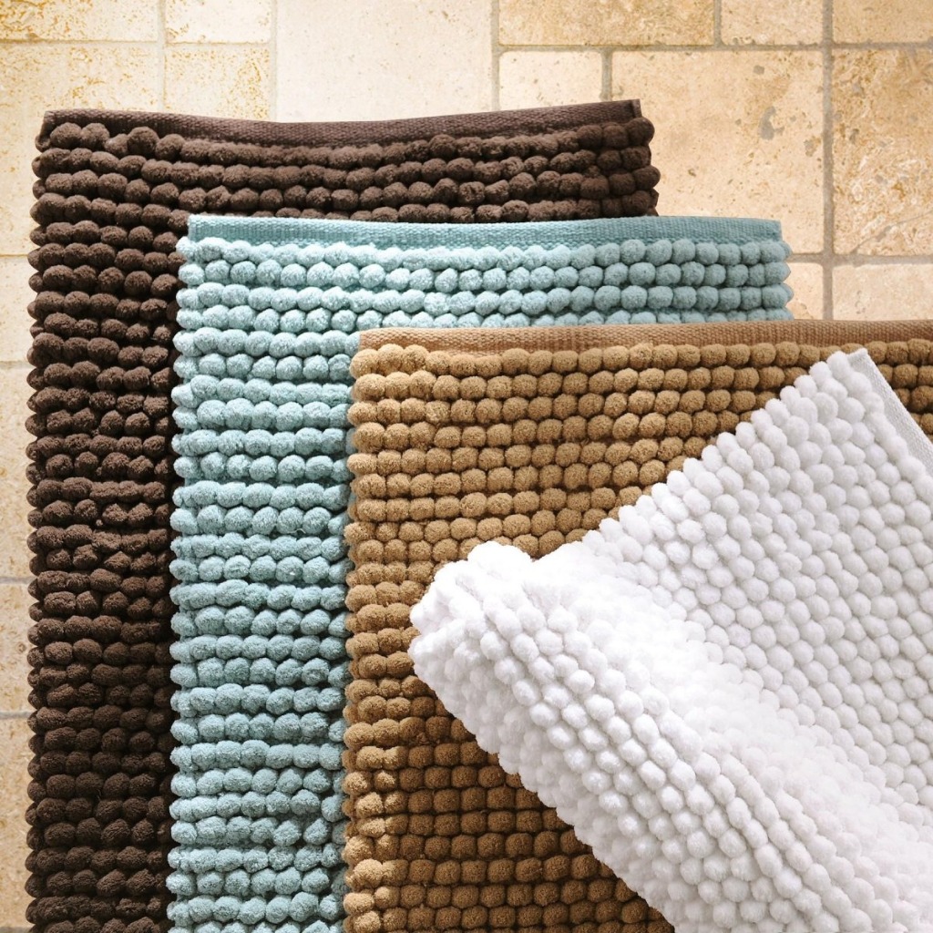 Tapete De Banheiro Microfibra Antiderrapante 40x60 Cm Varias Cores