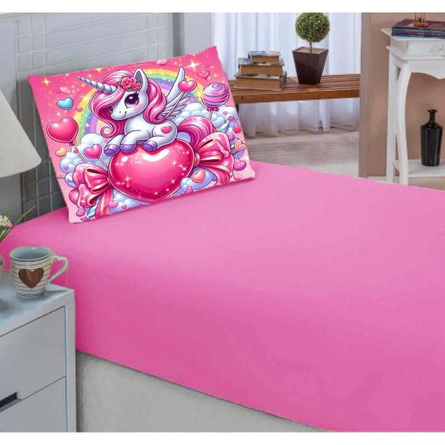 Lencol Estampado Mini Cama 2pçs Fronha  Personagens