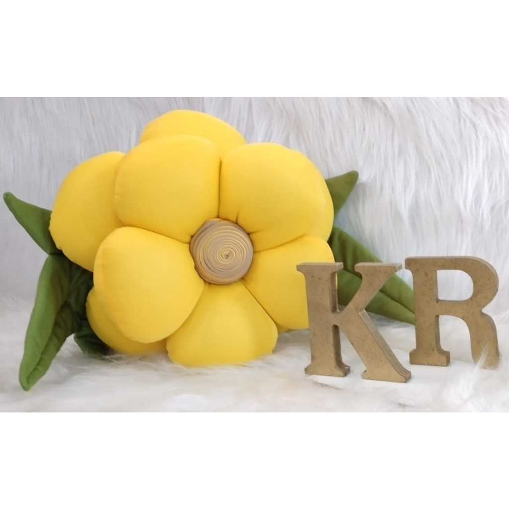 ALMOFADA FLOR DECORATIVA QUARTO/SALA em Oferta na Shopee