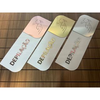 Placa de identificação de porta Depilação 100% acrilíco em Oferta na Shopee