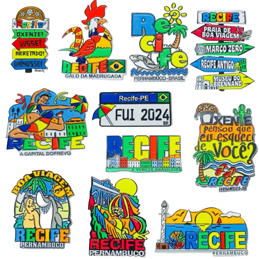 Imãs de Geladeira Emborrachados - Recife (PE) em Oferta na Shopee