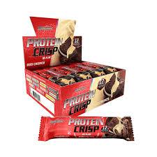 Barra de Proteína Integralmedica Protein Crisp Bar Sabor Duo Crunch 540g de 12Un 45g cada