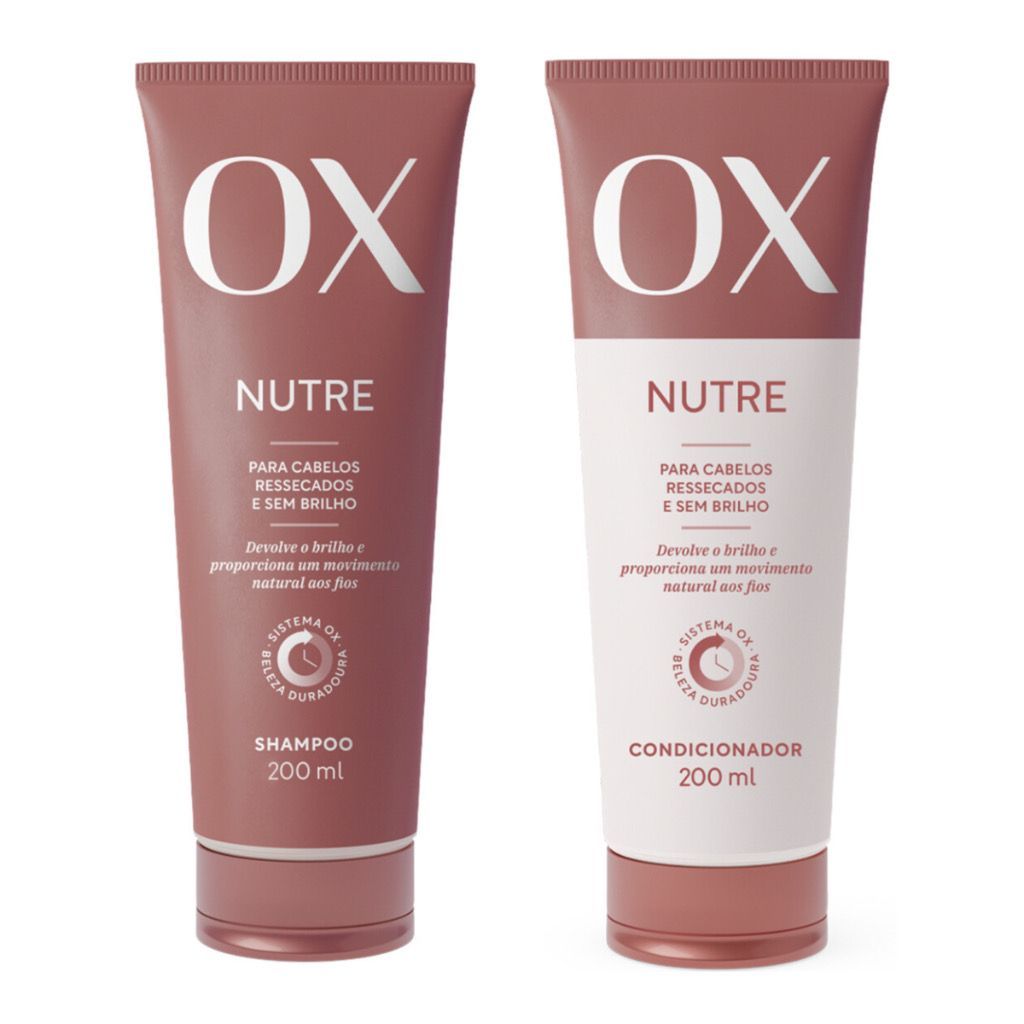 Kit Ox Nutre - Shampoo e Condicionador 200ml em Oferta na Shopee