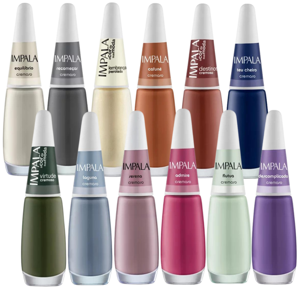 Kit 12 Esmaltes Impala Atacado Cores De Inverno Cor Da Sua Moda Atacado