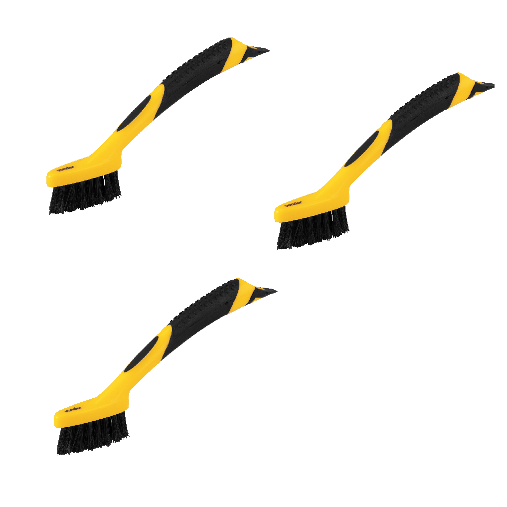 Kit 3 Escova Limpa Limo Rejunte Profissional Vonder Original