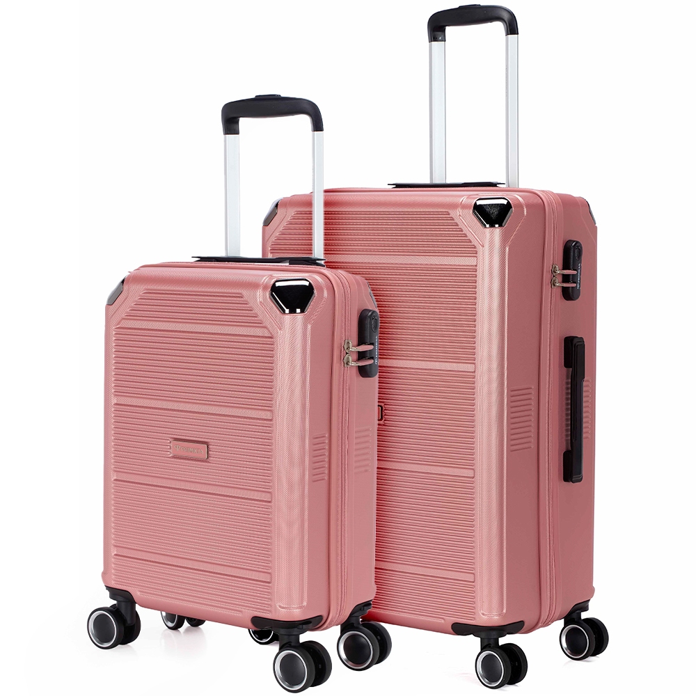 Kit 2 Malas De Viagem Primicia Resistente Espaçosa Moderna Puxador 360° - Travel & Luggage