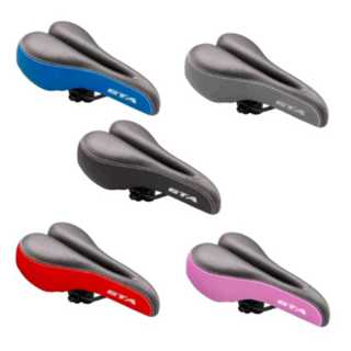 Selim Banco Bicicleta Couro Costurado Com Carrinho Bike MTB CORES em Oferta na Shopee