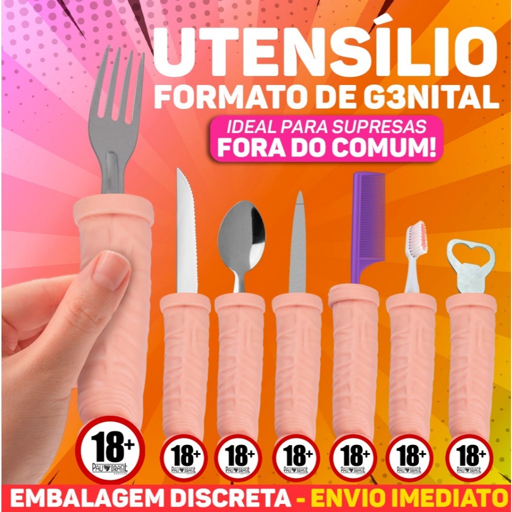 UTENSÍLIO FORMATO DE GENITAL IDEAL PARA PRESENTES DIVERTIDOS