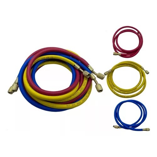 KIT 03 MANGUEIRA MANIFOLD GAS R410 - 1,50 METROS