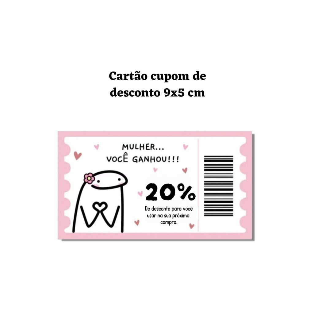 50 Cartões Ticket Flork, Cupom de Desconto, Vale Desconto