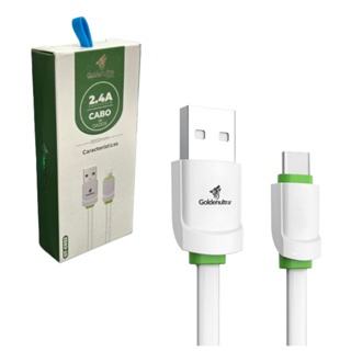 Cabo De Celular Dados e Carregamento 2 Metros 2.4A Tipo - C Iphone Lightining V8 Micro - Usb