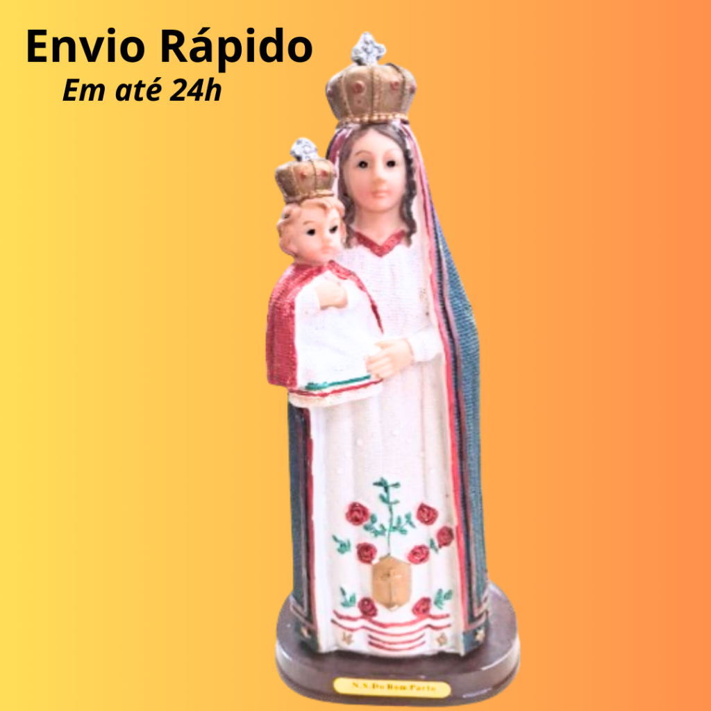 Nossa Senhora Do Bom Parto Imagem Em Resina | 21,5 cm