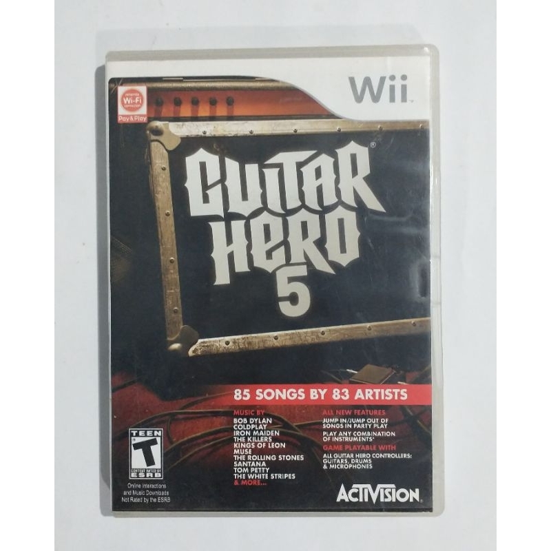 Guitar Hero 5 - Jogo Nintendo Wii Original