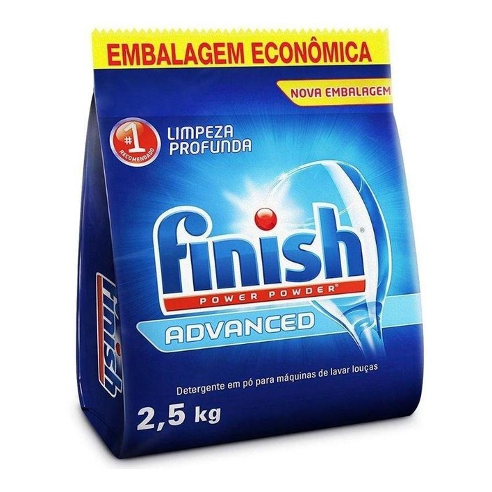 Detergente para Máquina de Lava Louças em Pó Finish 2,5Kg