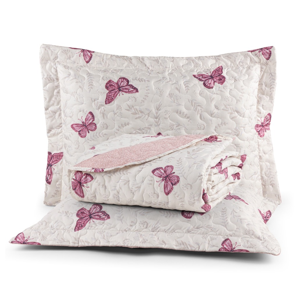 Cobre Leito Casal Queen King Dupla Face 200 Fios Estampado Floral - 3 Peças Avere