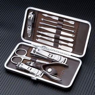 Kit Cortador De Unha Manicure Portatil Estojo Pinca Tesoura Entrega rápida em Oferta na Shopee