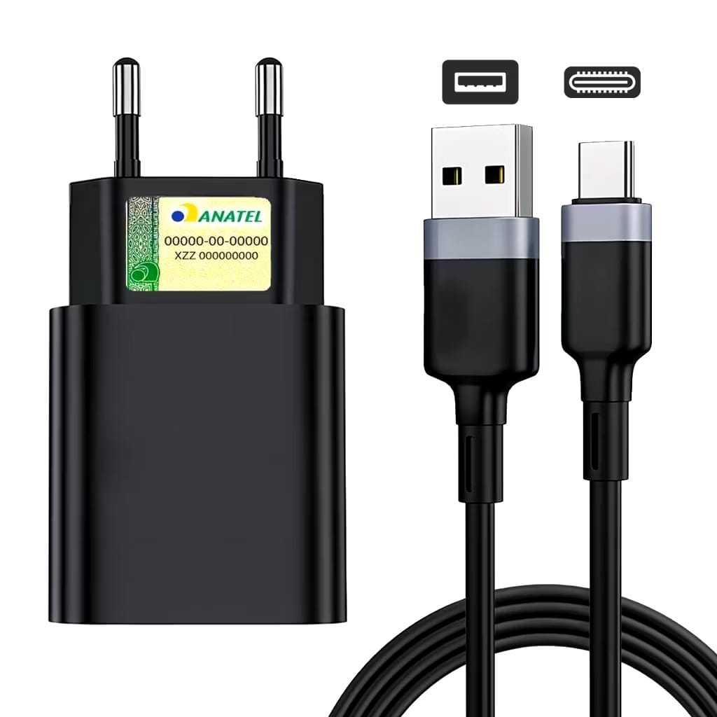 Carregador Para Celular TURBO 50W Tipo- C e V8 Carregador Carga Rápida ORIGINAL - ENVIO IMEDIATO