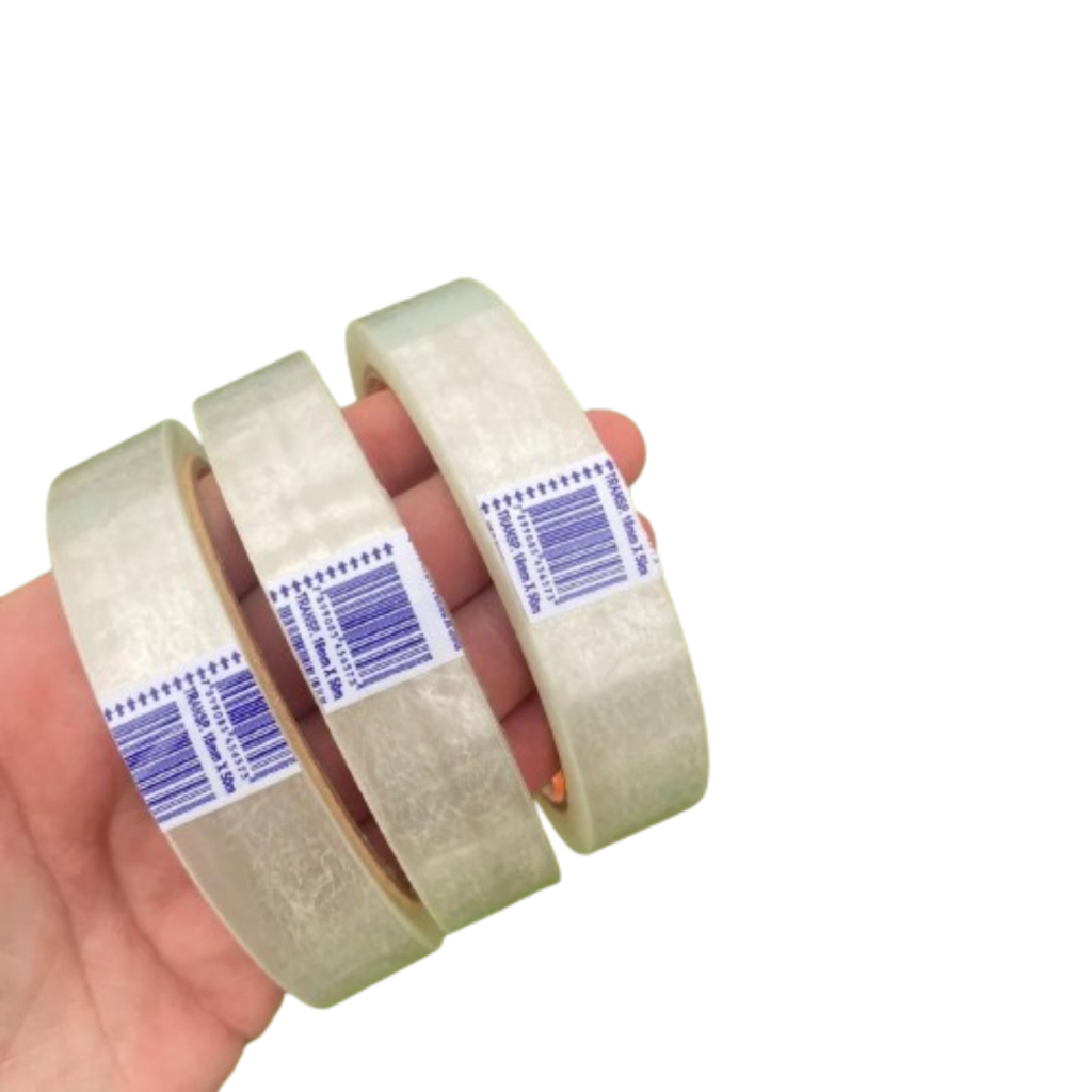 Kit 3/6/12/26 Rolos de Fita Adesiva 18x50 - Durex Transparente 18mm x 50metros