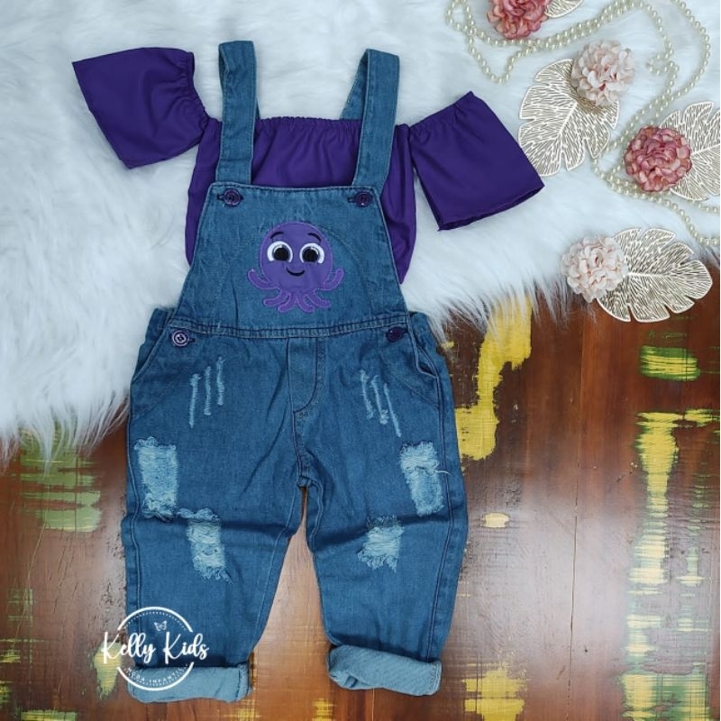 Jardineira macacão infantil feminino ou Masculina