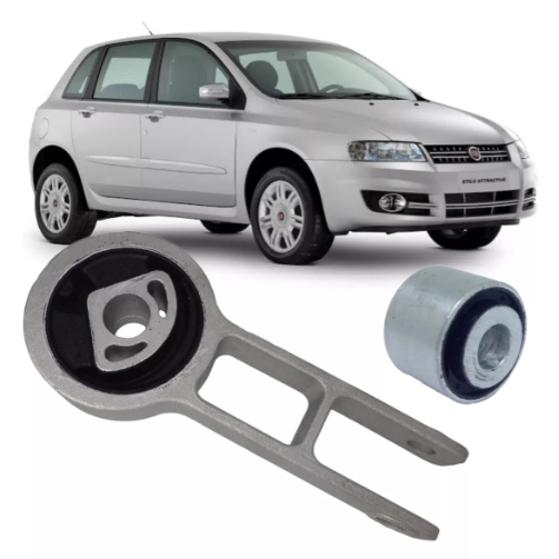 Calço Coxim Inferior Do Câmbio E Bucha Fiat Stilo 1.8