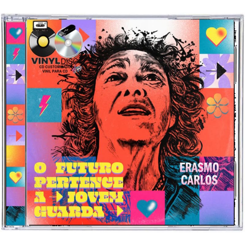 CD Erasmo carlos o futuro pertence a jovem guarda  / Edição vinyl disc